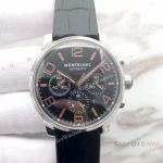 Swiss Grade Fake MontBlanc Timewalker 43mm Watch SS Rose Gold Markers